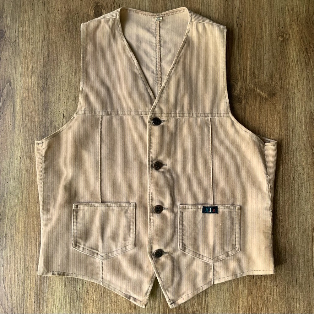 Vintage Corduroy Vest Womens 70s Western